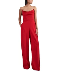 Reiss Structured Bandeau Jumpsuit