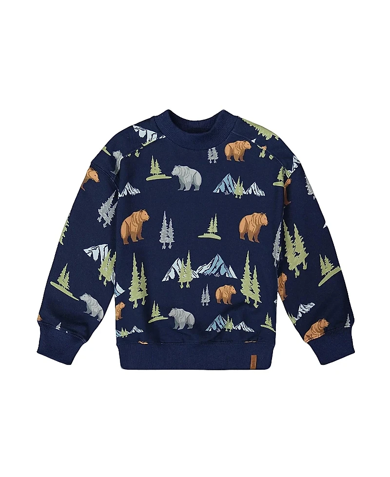 Deux par Deux Boys' Pullover Fleece Sweatshirt - Little Kid, Big Kid