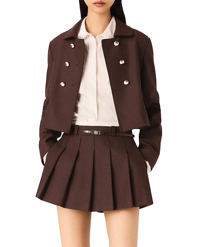 Maje Short Double Breasted Jacket