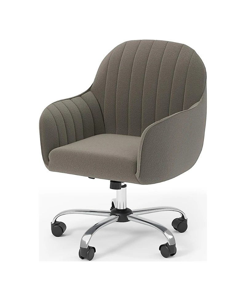 Furniture of America Granville Steel Frame Upholstered Height Adjustable Desk Chair