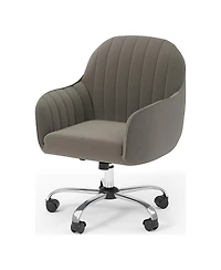 Furniture of America Granville Steel Frame Upholstered Height Adjustable Desk Chair