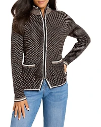 Nic+Zoe Brick Stitch Knit Jacket