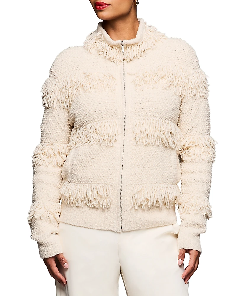 Nic+Zoe Placed Fringe Jacket