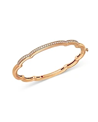 Roberto Coin 18K Rose Gold Cialoma Diamond Cloud Bangle Bracelet