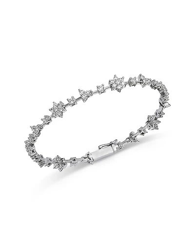 Bloomingdale's Fine Collection Diamond Flower Bracelet