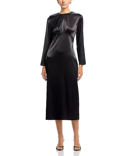 Area Stars Seamed Long Sleeve Dress
