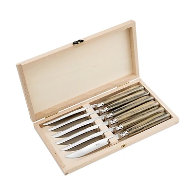 Capdeco Omega Stone Look 6 Piece Steak Knife Set