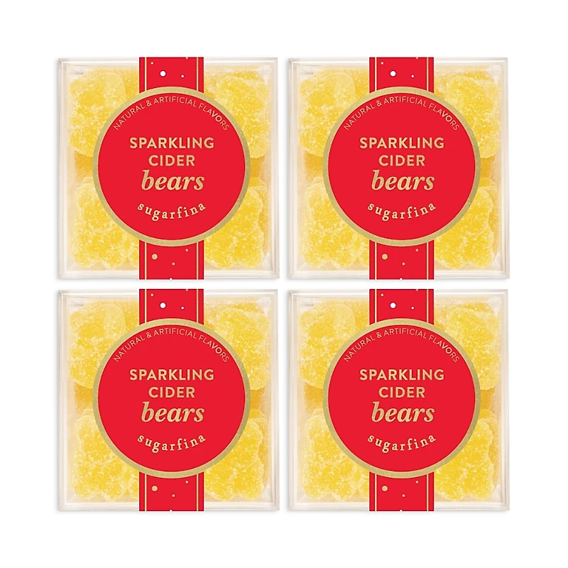 Sugarfina Sparkling Cider Bears Candy Cubes, Set of 4