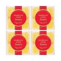 Sugarfina Sparkling Cider Bears Candy Cubes, Set of 4