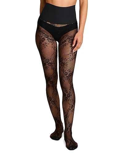 Commando Floral Net Tights