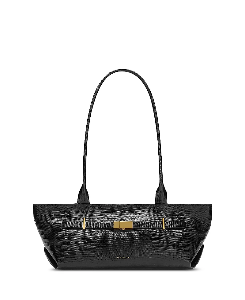 DeMellier The New York Embossed Leather Shoulder Bag