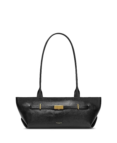 DeMellier The New York Embossed Leather Shoulder Bag