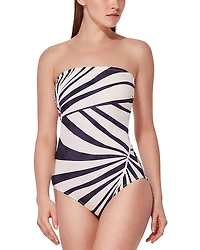 Gottex Desert Queen Bandeau One Piece Swimsuit