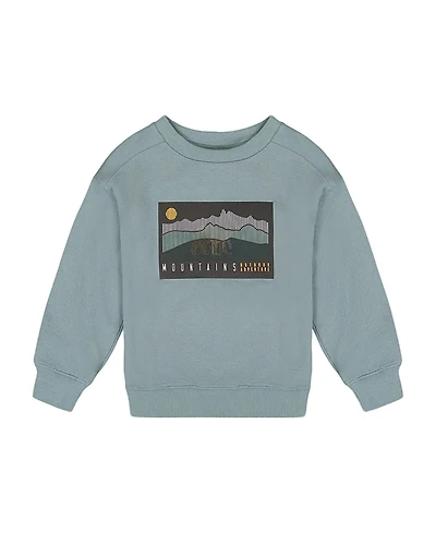 Deux par Animated Print French Terry Sweatshirt - Little Kid