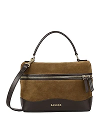 Sandro Tangoso Suede Vanity Case Crossbody