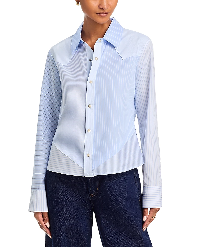 Cissa Scrappy Stripe Classic Western Shirt