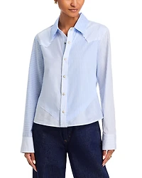 Cissa Scrappy Stripe Classic Western Shirt