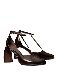 Tory Burch Women's Peep Toe T Strap Pumps