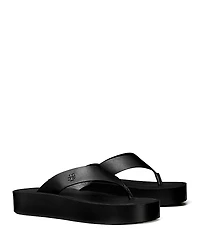 Tory Burch Women's Leather Platform Flip Flops