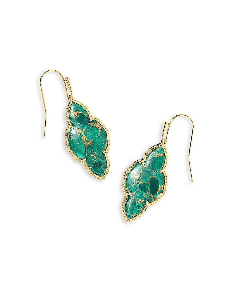 Kendra Scott Abbie Malachite Drop Earrings