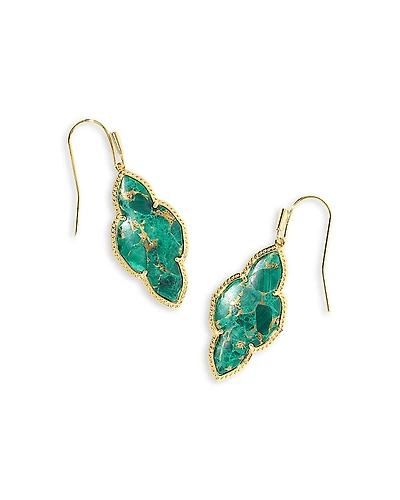Kendra Scott Abbie Malachite Drop Earrings