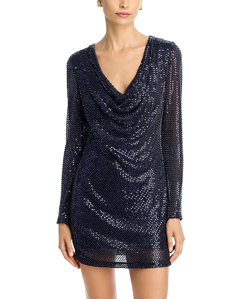 Ramy Brook Leon Sequined Mini Dress