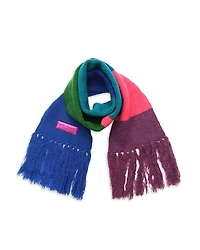 Kurt Geiger London Fuzzy Striped Scarf