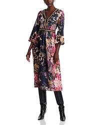 Johnny Was Kimono Sleeve Dress