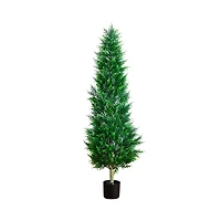Nearly Natural 5' Uv Resistant Artificial Cypress Tower Tree (Indoor/Outdoor)