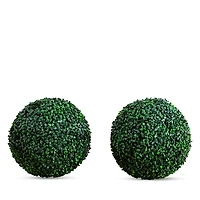 Nearly Natural 12 Uv Resistant Artificial Boxwood Ball (Indoor/Outdoor) - Set of 2