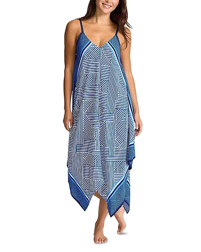 Tommy Bahama Fractured Stripe Swim Cover-Up Dress