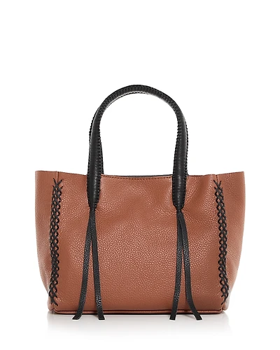 Callista Caramel Mini Leather Tote