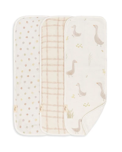 Crane Baby Charlie Burp Cloth Set