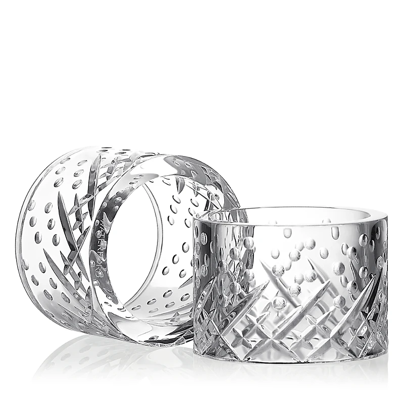 Waterford Celebrations Crystal Napkin Rings, Set of 2