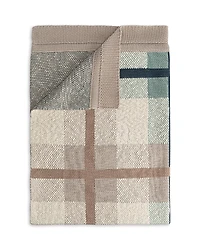 Crane Baby Unisex Charlie Farmhouse Knitted Plaid Blanket