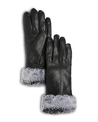 Surell Faux Fur Leather Gloves