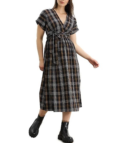 Hatch Collection The Autumn Plaid Carolina Dress