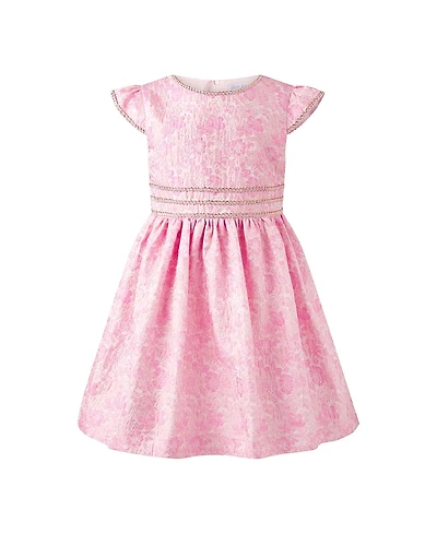 Rachel Riley Girls' Floral Damask Dress - Little Kid, Big Kid
