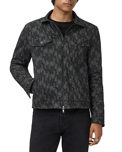 John Varvatos Hallet Fleece Lined Trucker Jacket