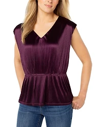 Liverpool Los Angeles Dolman Sleeve Peplum Hem Top