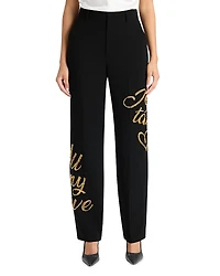 Cinq a Sept Sequin Graphic Pants