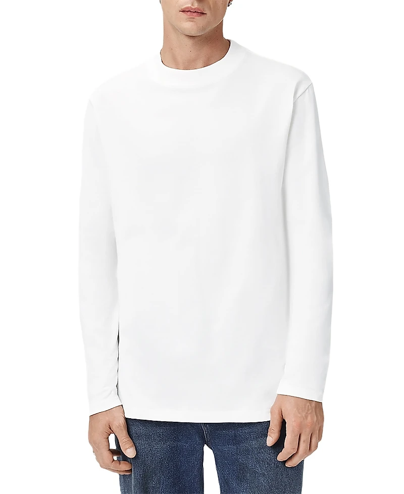 Allsaints Nero Cotton Relaxed Fit Tee