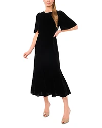 Ted Baker Velvet Puff Sleeve Dress