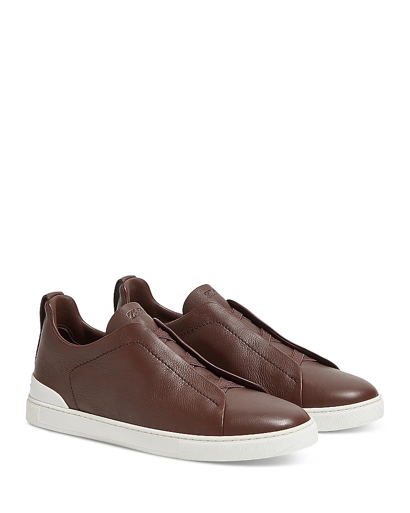 Zegna Men's Triple Stitch Secondskin Sneakers