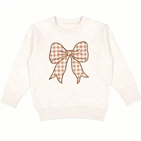 Sweet Wink Girls' Gingham Bow Patch Sweatshirt - Baby