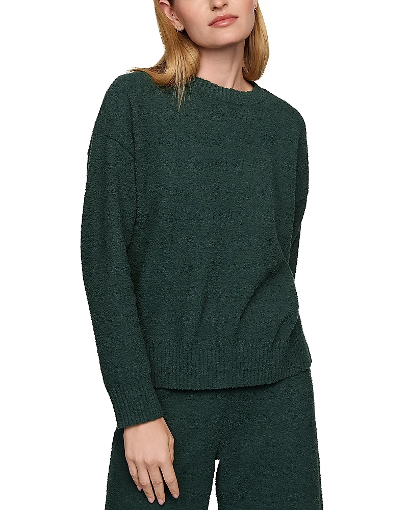 Eberjey Boucle Crewneck Pullover Sweatshirt