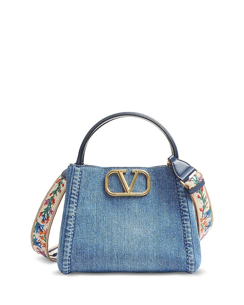 Valentino Garavani Alltime Medium VLogo Convertible Top Handle Bag