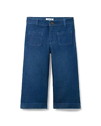 Janie and Jack Girls' The Patch Pocket Wide Leg Jean