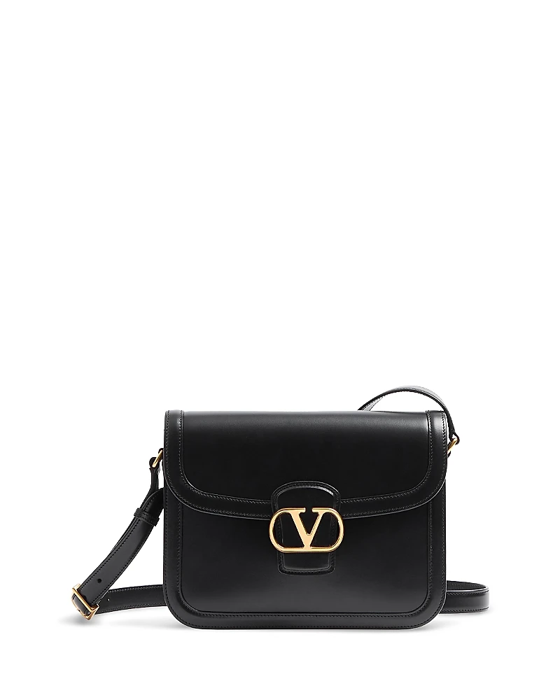 Valentino Garavani VLogo 9to5 Leather Shoulder Bag