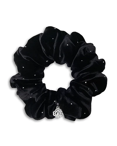 Maje Rhinestone Velvet Scrunchie